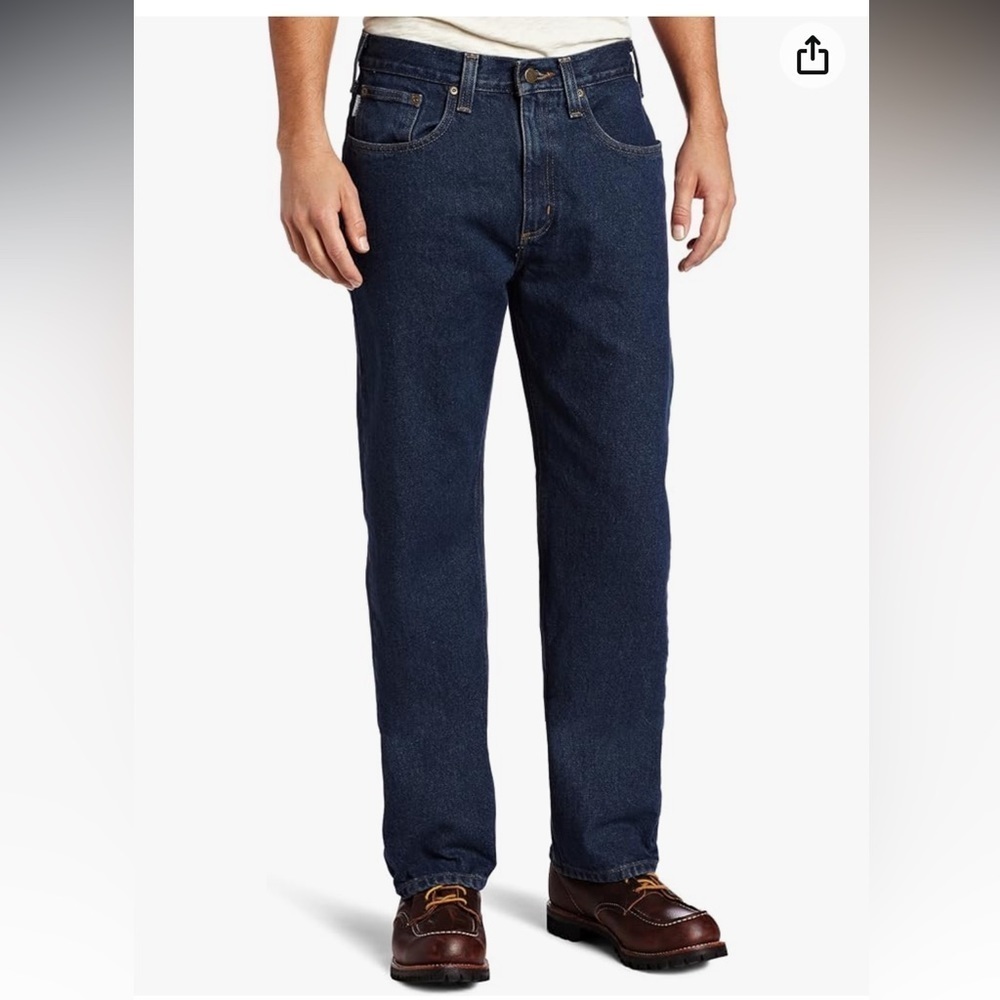Carhartt Traditional 5 Pocket Straight leg Jeans that fit over boot Size 36”X30”